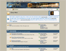 Tablet Screenshot of forum.glory-wars.net